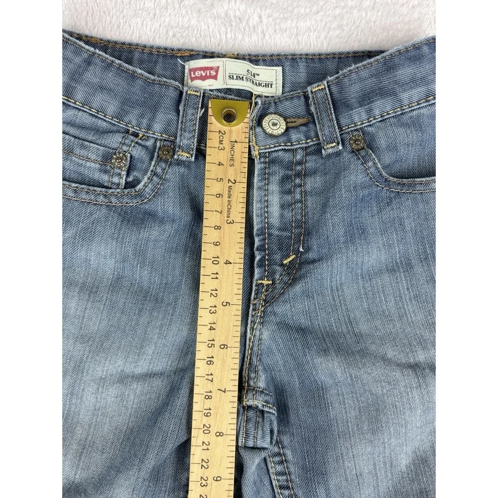 Levi's 514 Jeans‎ Boys Juniors Blue Slim Straight Size 7X Reg (21x21)